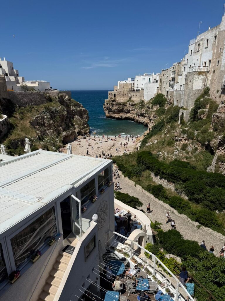 Guia brasileiro em Polignano a Mare